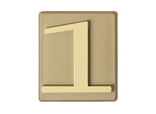 Cyfra "1" INV złota