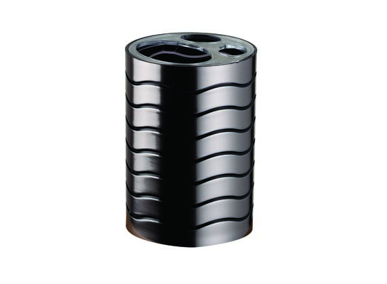 Pojemnik szczoteczki Lines srebrny