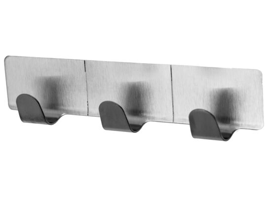 Listwa Trendy samoprzylepna 3-hakowa (1 sztuka) stalowy