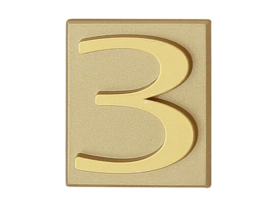 Cyfra "3" INV złota