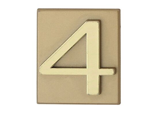 Cyfra "4" INV złota