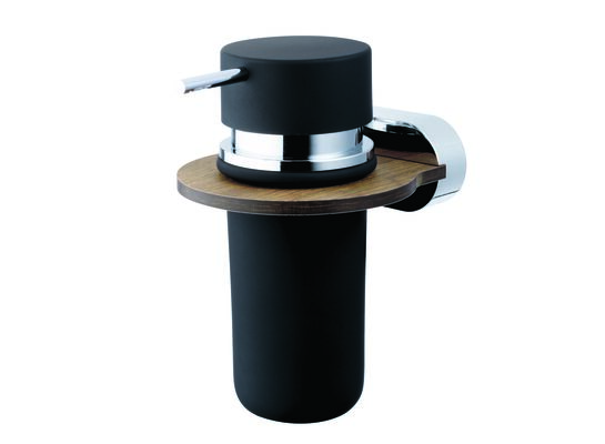 Dozownik mydła Bergen drewno/chrom