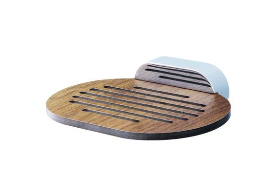 Mydelniczka Bergen drewno/chrom