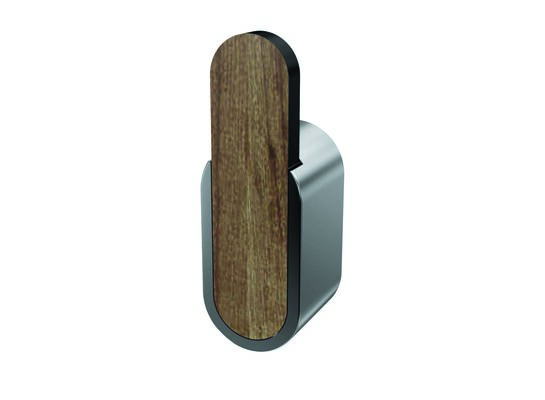 Wieszaczek pojedynczy Bergen drewno/chrom