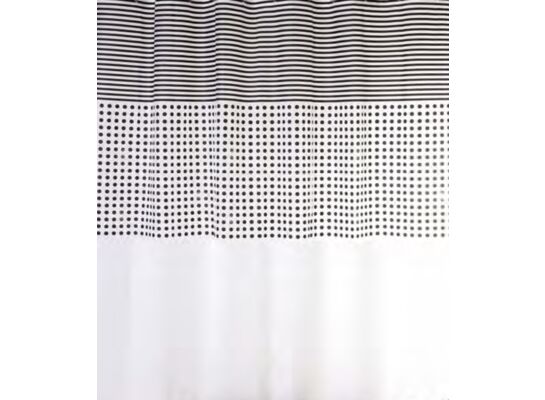 Zasłonka Peva Malta czarno-biały