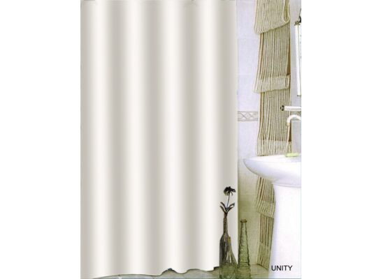 Zasłonka prysznicowa Txt Unity 180 x 200 cm biały