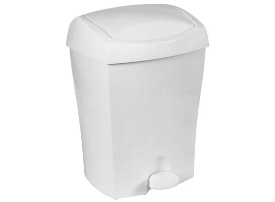 Kosz na pedał Duo 8 l biały