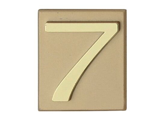 Cyfra "7" INV złota