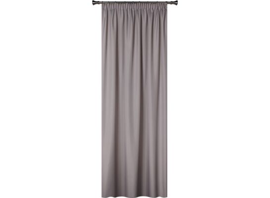 Zasłona z taśmą OXFORD 140 x 245 cm szara