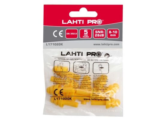 Zatyczki do uszu silikonowe LAHTI PRO