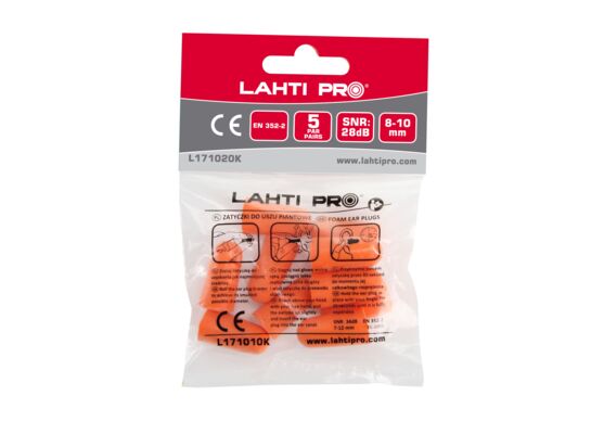 Zatyczki do uszu piankowe LAHTI PRO