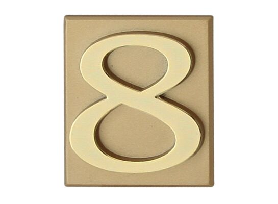 Cyfra "8" INV złota
