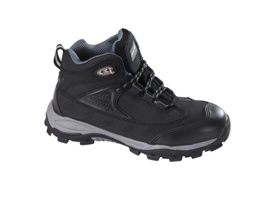 Trzewiki obuwie bezpieczne LAHTI PRO skórzane czarno-szare 45