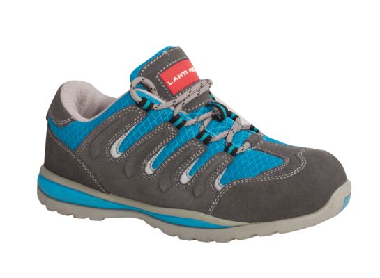 Półbuty damskie obuwie bezpieczne LAHTI PRO zamsz/dzianina szaro-niebieskie 41