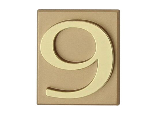 Cyfra "9" INV złota