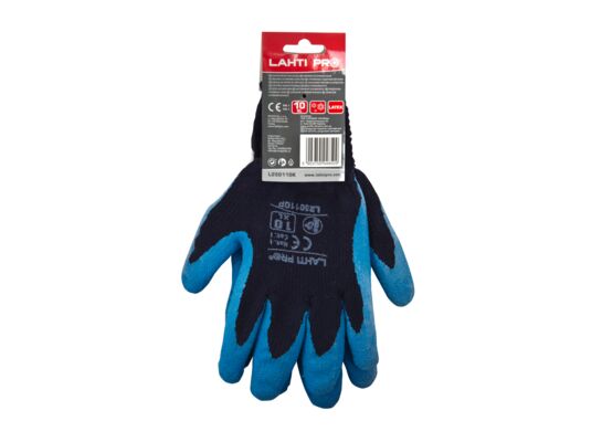 Rękawice ochronne ocieplane LAHTI PRO niebieskie 11