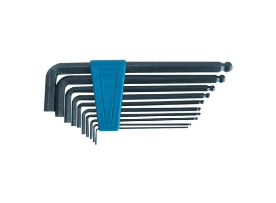 Klucze imbusowe MEGA komplet 7 sztuk, z kulką (2,5-10 mm)