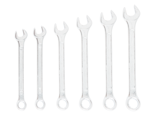 Klucz płasko - oczkowy 8 - 17 mm, zestaw 6 sztuk Top Tools