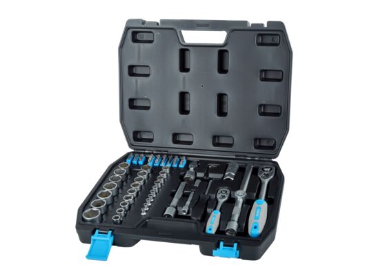 Zestaw MEGA 72 szt nasadek i końcówek 1/2'',1/4'', (4-27 mm)