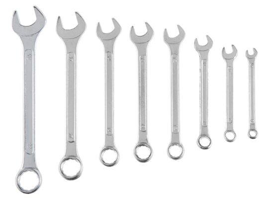 Klucz płasko - oczkowy 6 - 19 mm, zestaw 8 sztuk Top Tools