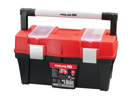 Skrzynka narzędziowa 18" PROLINE HD z uchwytem aluminiowym