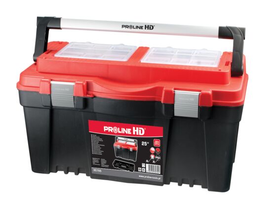Skrzynka narzędziowa 25" PROLINE HD z uchwytem aluminiowym