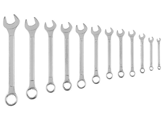 Klucz płasko - oczkowy 6 - 22 mm, zestaw 12 sztuk Top Tools