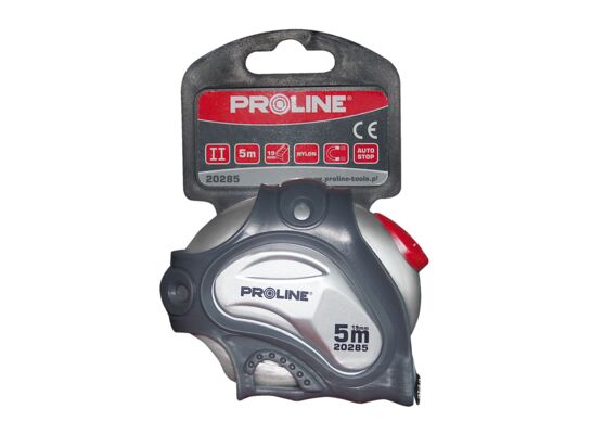 Miara zwijana 8m/25mm, PROLINE zaczep magnetyczny, pokryta nylonem