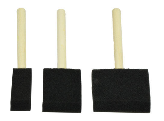 Pędzle gąbkowe 3 sztuki Blue Dolphin