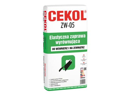 Elastyczna zaprawa wyrównująca ZW-05 25 kg CEKOL