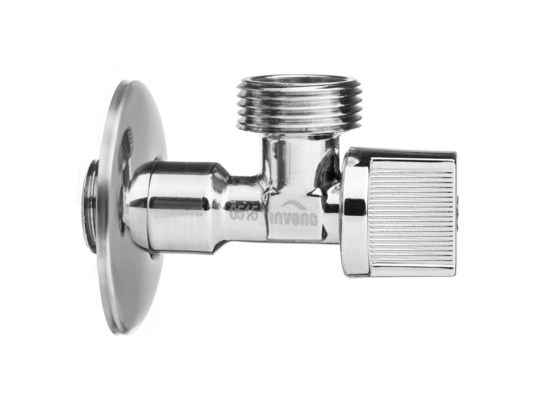 Zawór odcinający do baterii, dolnopłuka lub pralki 1/2" x 3/8" Invena 