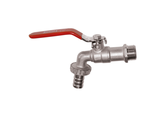 Kran czerpalny kulowy ze złączką do węża 1" x 5/4" Invena 