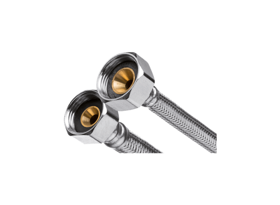 Wężyk w oplocie ze stali nierdzewnej 1/2" x 3/4" 50 cm GW Invena 