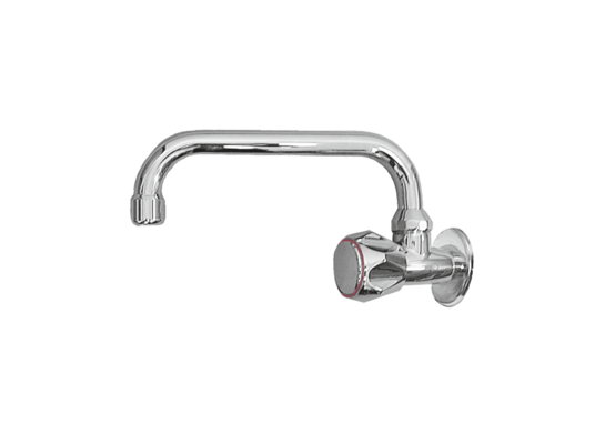 Kran czerpalny ścienny Modena z wylewką typu U 200 mm Invena 