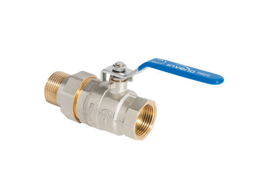 Zawór kulowy typ ciężki z dźwignią stalową 1/2" GW/GZ Invena Prov