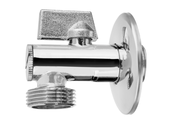 Zawór kulowy odcinający z filtrem, z metalowym pokrętłem do baterii, dolnopłuka lub pralki 1/2" x 1/2" Invena 