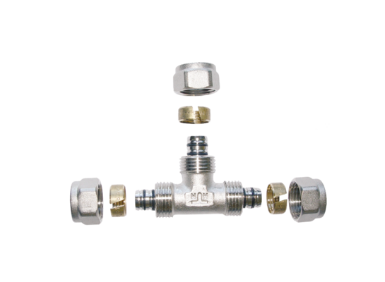 Trójnik równoprzelotowy 20x20x20x2 Invena Prov 