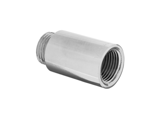 Złączka mosiężna chromowana przedłużka 1/2"x10 GW/GZ Invena 