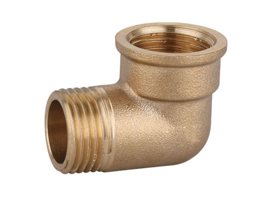 Kolanko mosiężne nakrętno-wkrętne 3/8" GW/GZ Invena 