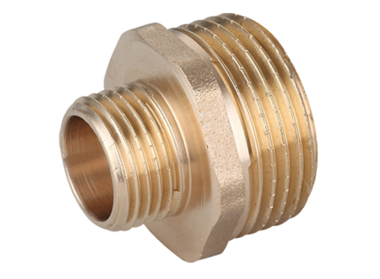 Nypel mosiężny redukcyjny 3/8"x1/2" Invena 