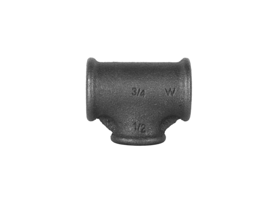 Trójnik czarny Atusa redukcyjny 130R typ B1 3/4"x1/2" GW Invena