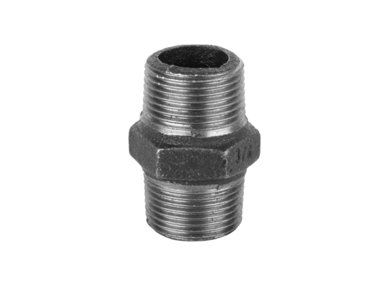 Nypel czarny Atusa 280 złączka wkrętna typ N8 1" GZ Invena 