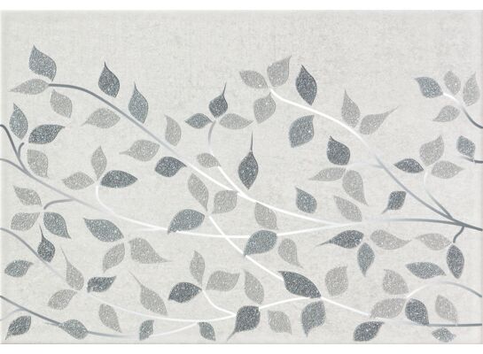 Dekor ścienny Jasmin szara 25 x 36 gat.1 Tubądzin