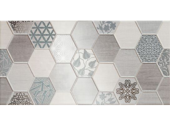 Dekor ścienny Pinia grey 22,3 x 44,8 Gat.1