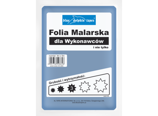 Folia malarska dla wykonawców 3* Blue Dolphin 
