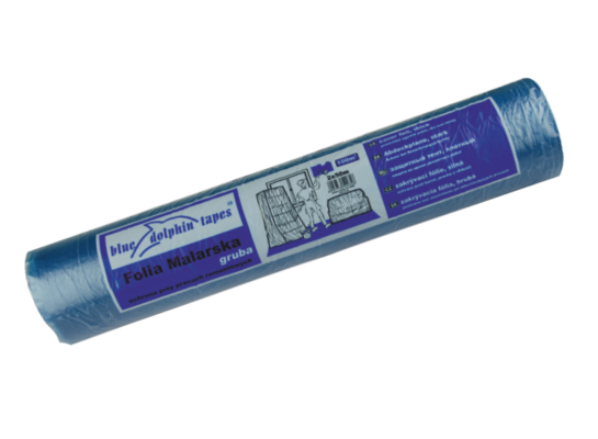 Folia malarska na rolce gruba Blue Dolphin