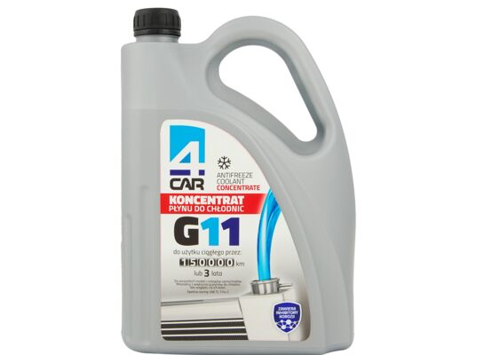 Koncentrat płynu do chłodnic G11 -35°C 150 000 km 4 l 4CAR