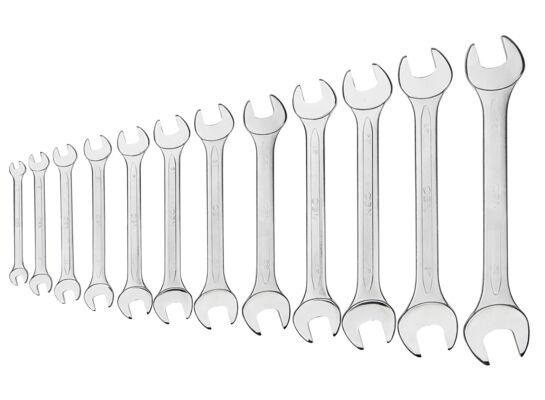 Klucz płaski dwustronny 6 - 32 mm, zestaw 12 sztuk NEO