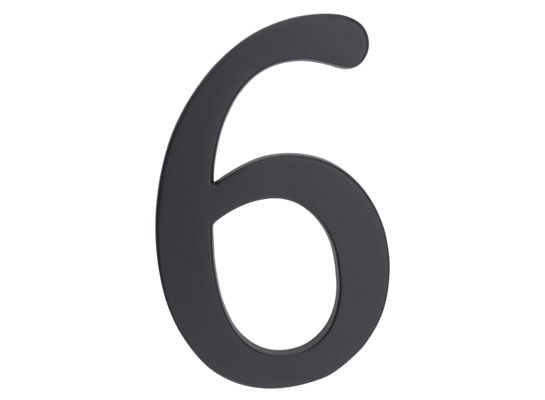 Cyfra aluminiowa "6/9" 190 mm grafit