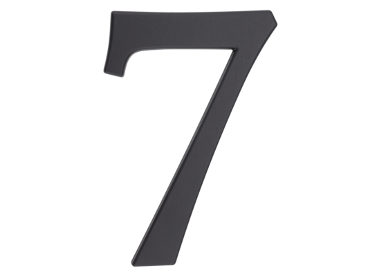 Cyfra aluminiowa "7" 190 mm grafit
